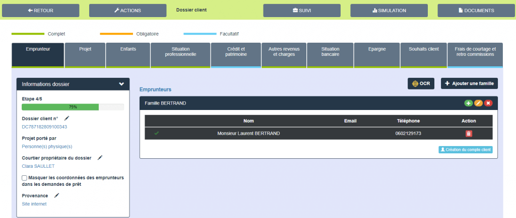 Simulation de pret immobilire