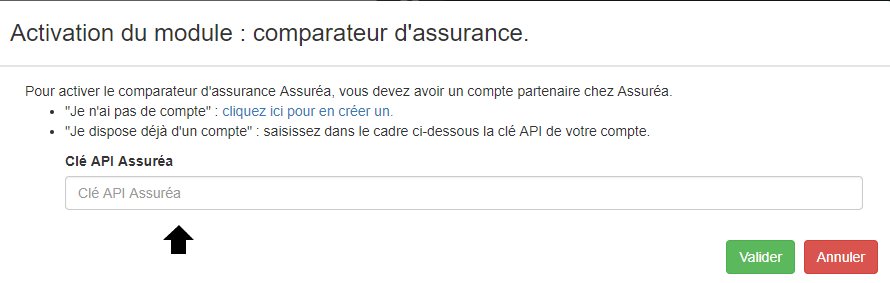 Activation module comparateur assurances pour courtier en credit immobilier avec Assurea