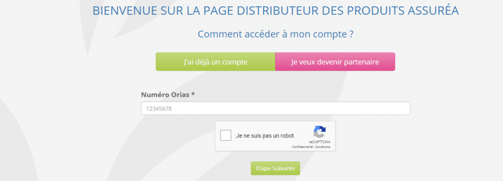 Connexion compte assurea pour acceder au comparateur d'assurances