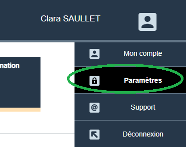 Se connecter aux paramètres Créditéo