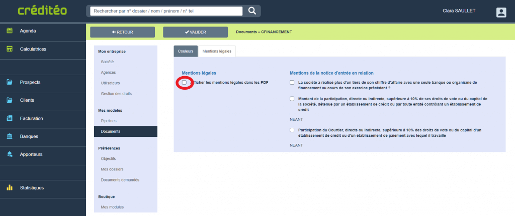 Valider et positionner les mentions légales sur les documents de courtage immobilier